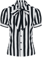Hell Bunny - Chemisier Juno - Chemisier - Femme - noir blanc