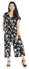 Hell Bunny - Combinaison Sagano - Salopette - Femme - noir blanc