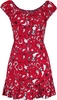 Hell Bunny - Emmylou Mini Dress - Robe courte - Femme - rouge noir blanc