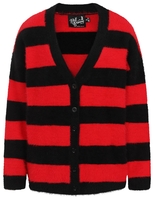 Hell Bunny - Gilet Nevermind - Cardigan - Femme - noir rouge