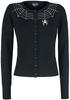 Hell Bunny - Gilet Spider - Cardigan - Femme - noir