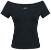 Hell Bunny - Haut Alex - T-Shirt Manches courtes - Femme - noir