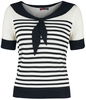 Hell Bunny - Haut Coco - T-Shirt Manches courtes - Femme - noir blanc