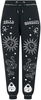 Hell Bunny - Jogging Ouija - Pantalon en toile - Femme - noir blanc vert