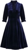Hell Bunny - Orion Dress - Robe mi-longue - Femme - bleu