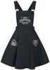Hell Bunny - Robe Salopette Samara - Robe mi-longue - Femme - noir