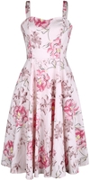 H&R London - Catherine Floral Swing Dress - Robe mi-longue - Femme - multicolore