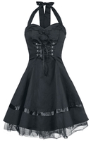 H&R London - Robe Lacée En Coton - Robe courte - Femme - noir