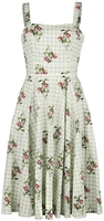 H&R London - Robe Swing Sarina - Robe mi-longue - Femme - blanc gris