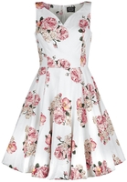 H&R London - Robe Swing Taraneh - Robe mi-longue - Femme - blanc rose