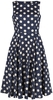 H&R London - Robe Swing Zea - Robe mi-longue - Femme - bleu blanc