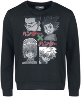 Hunter x Hunter - Groupe - Sweat-shirt - Homme - noir