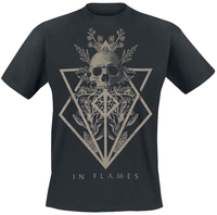 In Flames - Skull - T-Shirt Manches courtes - Homme - noir