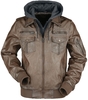 Indicode - Aaron - Veste en imitation cuir - Homme - marron