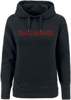Iron Maiden - Classic Logo - Sweat-shirt à capuche - Femme - noir