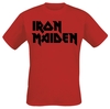 Iron Maiden - Classic Logo - T-Shirt Manches courtes - Homme - rouge