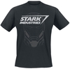 Iron Man - Stark Industries - T-Shirt Manches courtes - Homme - noir