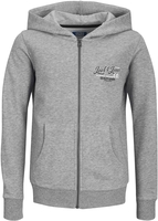 Jack & Jones - Andy Sweat Zip Hood - Vestes à capuches pour enfants - Homme - gris chiné