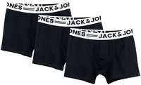 Jack & Jones - CALEÇON SENS - LOT DE 3 - Boxer - Homme - noir
