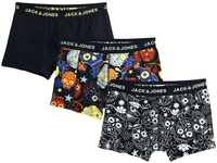 Jack & Jones - CALEÇONS JACSUGAR CRÂNE - LOT DE 3 - Boxer - Homme - noir