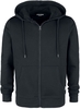 Jack & Jones - JJEBASIC - Sweat-shirt zippé à capuche - Homme - noir