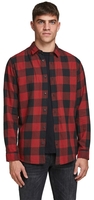 Jack & Jones - JJEGINGHAM TWILL SHIRT L/S NOOS - Chemise manches longues - Homme - rouge noir