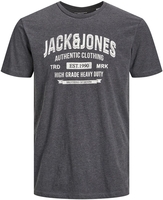 Jack & Jones - JJEJEANS TEE SS O-NECK NOOS 22/23 - T-Shirt Manches courtes - Homme - gris foncé