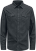 Jack & Jones - JJESHERIDAN SHIRT L/S NOOS - Chemise en jean - Homme - noir
