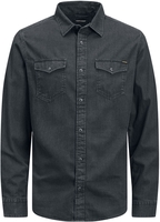 Jack & Jones - JJESHERIDAN SHIRT L/S NOOS - Chemise en jean - Homme - noir