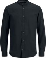 Jack & Jones - JJESUMMER BAND SHIRT L/S S22 NOOS - Chemise manches longues - Homme - noir