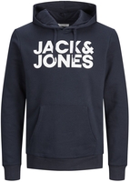 Jack & Jones - Logo Corp - Sweat-Shirt à capuche - Homme - marine