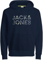 Jack & Jones - Neon Pop Sweat Hood - Sweat-Shirt à capuche - Homme - marine