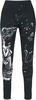 Jawbreaker - Drawning Print Leggins - Legging - Femme - noir blanc
