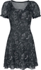 Jawbreaker - Night Forest Mesh Dress - Robe courte - Femme - noir blanc
