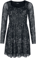 Jawbreaker - Night Forest Mesh Dress - Robe courte - Femme - noir blanc