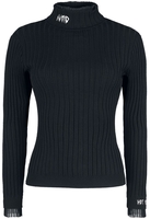 Jawbreaker - Pull Col Roulé Avoid - Sweat-shirt - Femme - noir