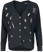 Jawbreaker - Way Out Cardigan - Cardigan - Femme - noir blanc