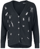 Jawbreaker - Way Out Cardigan - Cardigan - Femme - noir blanc