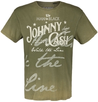 Johnny Cash - American Legend Army - T-Shirt Manches courtes - Homme - kaki