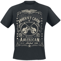 Johnny Cash - American Rebel - T-Shirt Manches courtes - Homme - noir