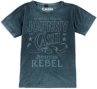 Johnny Cash - Kids - American Rebel - T-shirt - Unisexe - bleu