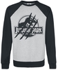 Jurassic Park - Attacked - Sweat-shirt - Homme - gris chiné noir