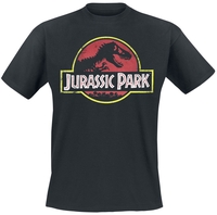 Jurassic Park - Logo Classique - T-Shirt Manches courtes - Homme - noir