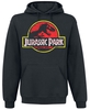 Jurassic Park - Logo Délavé - Sweat-shirt à capuche - Homme - noir