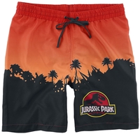 Jurassic Park - Logo Jurassic Park & Skyline - Short de bain - Homme - multicolore
