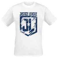 Justice League Movie - Logo Indigo - T-Shirt Manches courtes - Homme - blanc