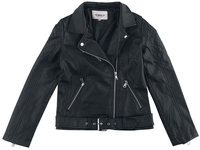 Kids ONLY - Amelia Faux Leather Biker Jacket - Veste - Femme - noir