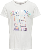 Kids ONLY - Ghita Foil Top - T-shirt - Femme - blanc