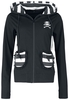 Killer Panda - Frill Hood - Sweat-shirt zippé à capuche - Femme - noir