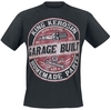 King Kerosin - Garage Built - T-Shirt Manches courtes - Homme - noir